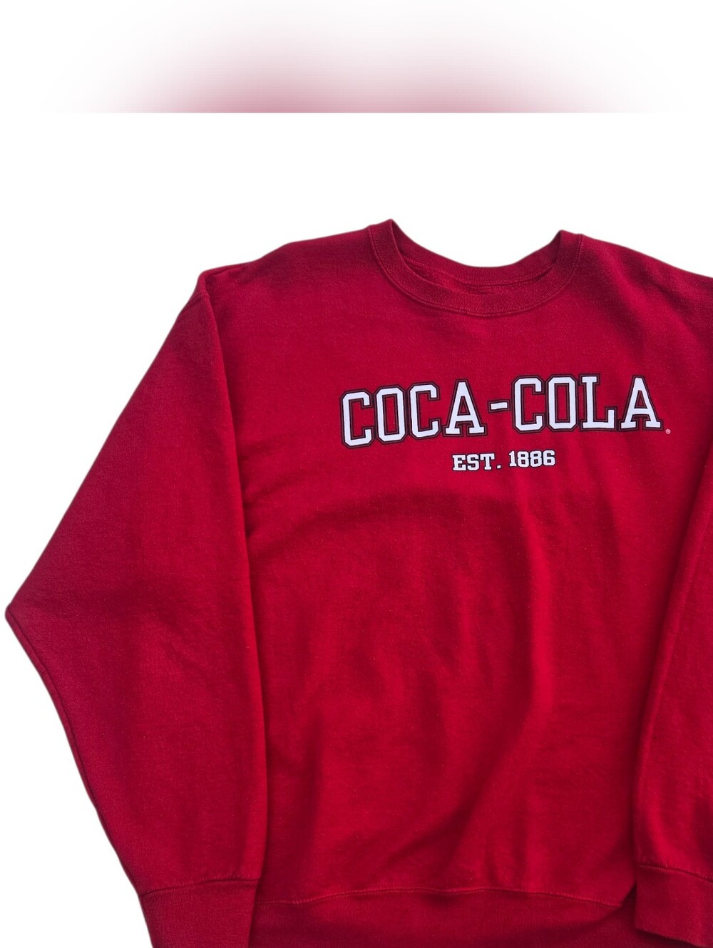 Fruit of the Loom red Coca-Cola crewneck sweatshirt Size XL